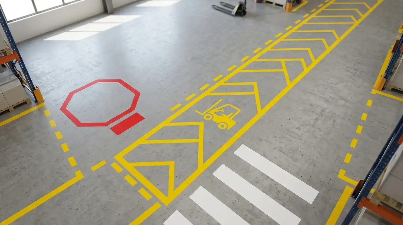 Warehouse Safety Floor Line Marking: Colours, Materials, and Standards in Ontario